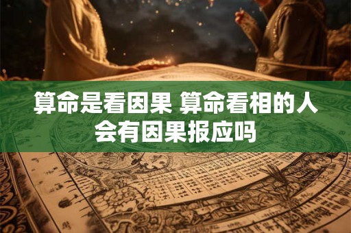 算命是看因果 算命看相的人会有因果报应吗