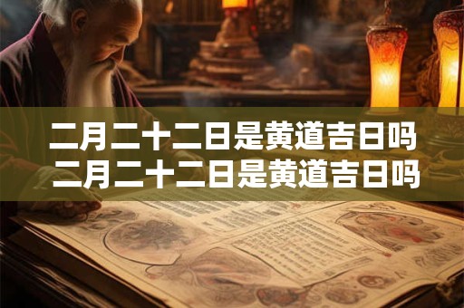 二月二十二日是黄道吉日吗 二月二十二日是黄道吉日吗农历2025年