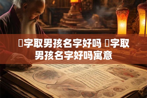 珆字取男孩名字好吗 珆字取男孩名字好吗寓意