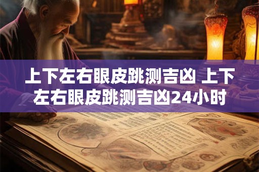 上下左右眼皮跳测吉凶 上下左右眼皮跳测吉凶24小时测试网