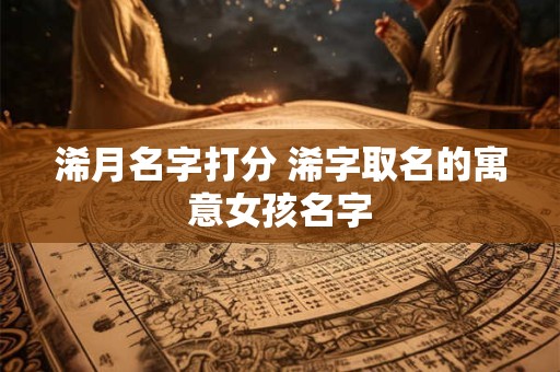 浠月名字打分 浠字取名的寓意女孩名字