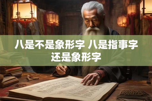 详细阅读:八是不是象形字 八是指事字还是象形字 八是不是象形字 八是指事字还是象形字