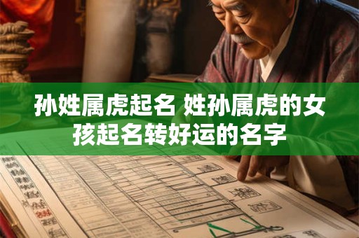 孙姓属虎起名 姓孙属虎的女孩起名转好运的名字