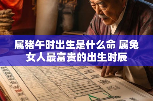 属猪午时出生是什么命 属兔女人最富贵的出生时辰