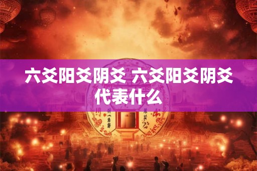 六爻阳爻阴爻 六爻阳爻阴爻代表什么
