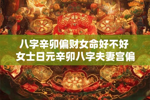 八字辛卯偏财女命好不好 女士日元辛卯八字夫妻宫偏财
