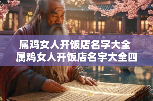 属鸡女人开饭店名字大全 属鸡女人开饭店名字大全四个字