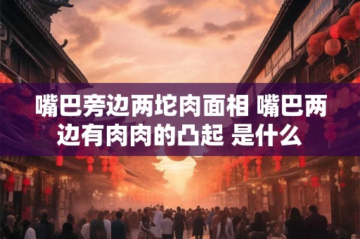 嘴巴旁边两坨肉面相 嘴巴两边有肉肉的凸起 是什么