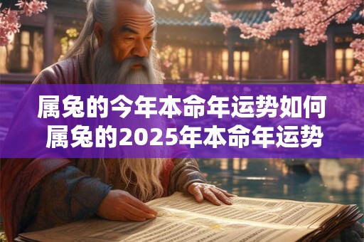 属兔的今年本命年运势如何 属兔的2025年本命年运势如何