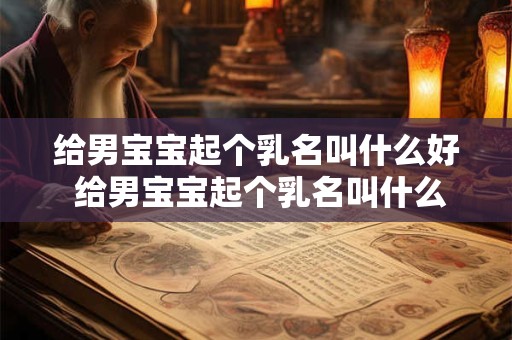 给男宝宝起个乳名叫什么好 给男宝宝起个乳名叫什么好听点