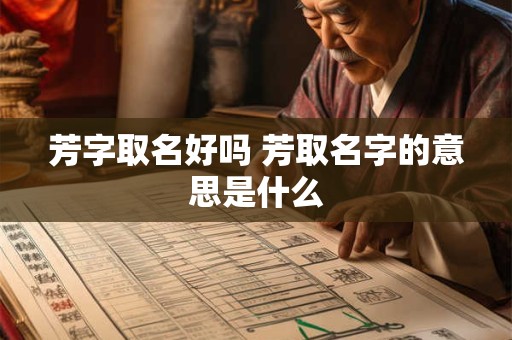芳字取名好吗 芳取名字的意思是什么