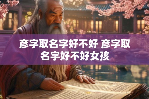 彦字取名字好不好 彦字取名字好不好女孩