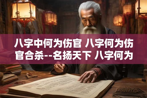 八字中何为伤官 八字何为伤官合杀--名扬天下 八字何为羊刃驾杀