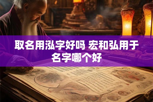 取名用泓字好吗 宏和弘用于名字哪个好
