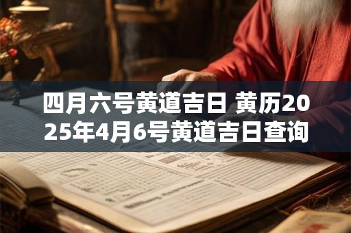四月六号黄道吉日 黄历2025年4月6号黄道吉日查询