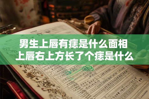男生上唇有痣是什么面相 上唇右上方长了个痣是什么意思