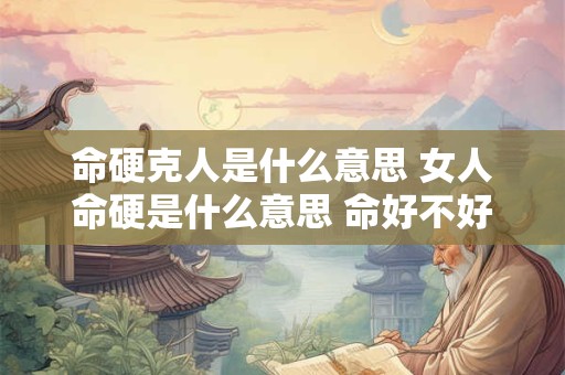 命硬克人是什么意思 女人命硬是什么意思 命好不好呢