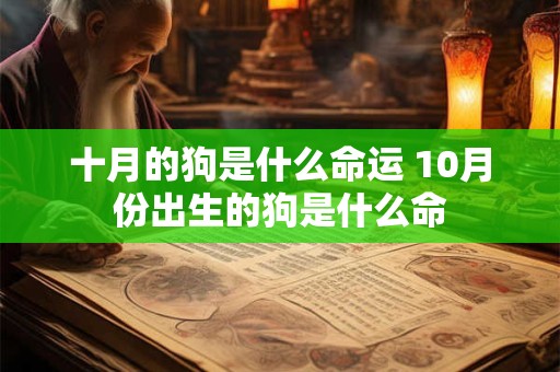 十月的狗是什么命运 10月份出生的狗是什么命