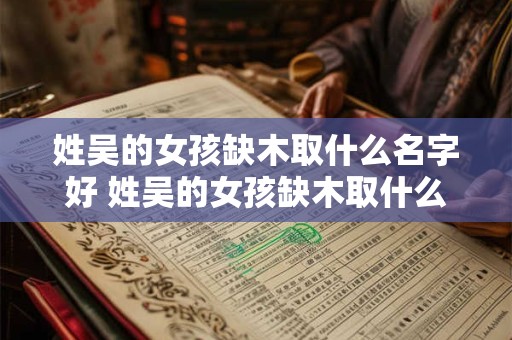姓吴的女孩缺木取什么名字好 姓吴的女孩缺木取什么名字好一点