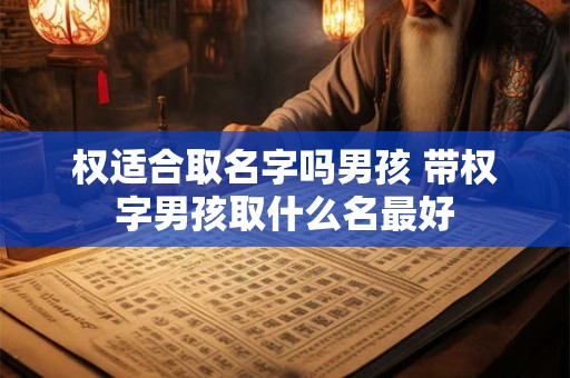 权适合取名字吗男孩 带权字男孩取什么名最好