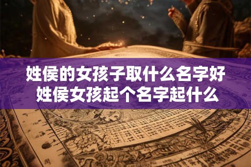 姓侯的女孩子取什么名字好 姓侯女孩起个名字起什么样名字好听