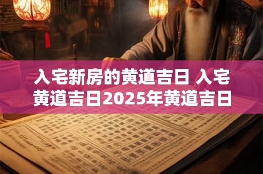 入宅新房的黄道吉日 入宅黄道吉日2025年黄道吉日查询