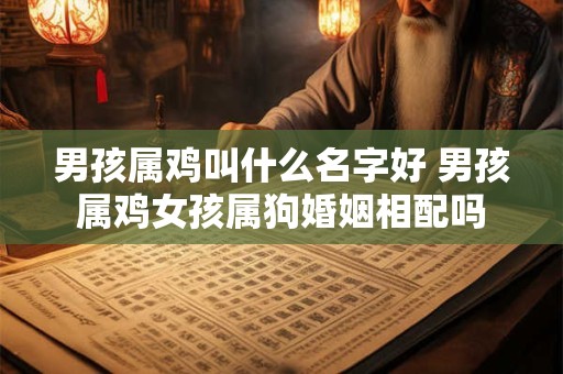 男孩属鸡叫什么名字好 男孩属鸡女孩属狗婚姻相配吗
