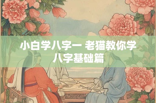 小白学八字一 老猫教你学八字基础篇