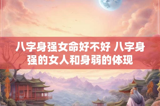 八字身强女命好不好 八字身强的女人和身弱的体现