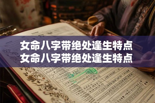 女命八字带绝处逢生特点 女命八字带绝处逢生特点 绝处逢生的女人是贵命
