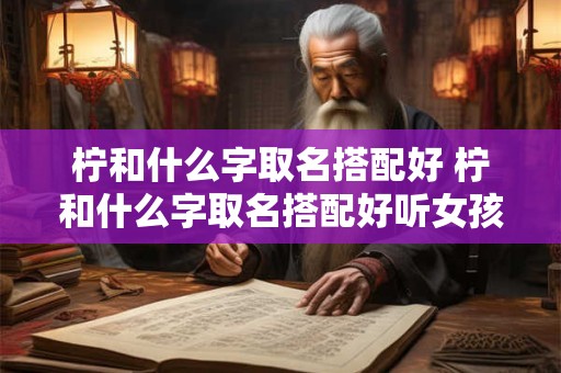柠和什么字取名搭配好 柠和什么字取名搭配好听女孩