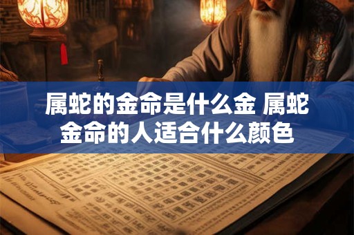 属蛇的金命是什么金 属蛇金命的人适合什么颜色