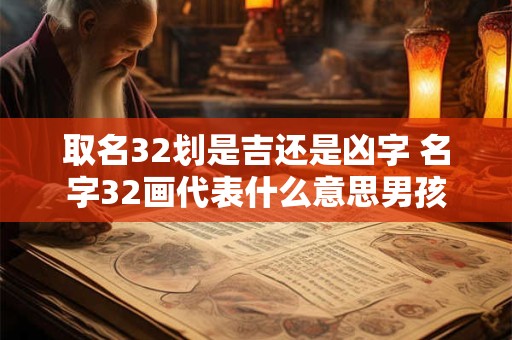 取名32划是吉还是凶字 名字32画代表什么意思男孩 取名32划是吉还是凶字 名字32画代表什么意思男孩