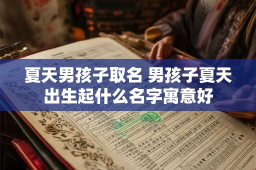 夏天男孩子取名 男孩子夏天出生起什么名字寓意好