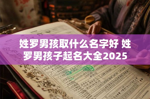 姓罗男孩取什么名字好 姓罗男孩子起名大全2025