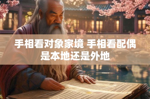 手相看对象家境 手相看配偶是本地还是外地