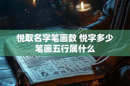 悦取名字笔画数 悦字多少笔画五行属什么