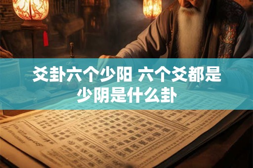 爻卦六个少阳 六个爻都是少阴是什么卦