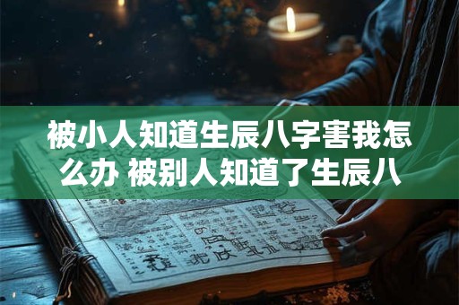 被小人知道生辰八字害我怎么办 被别人知道了生辰八字会被下降头吗