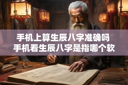 手机上算生辰八字准确吗 手机看生辰八字是指哪个软件