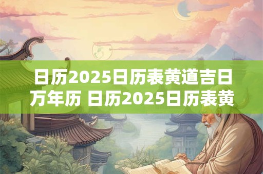 日历2025日历表黄道吉日万年历 日历2025日历表黄道吉日万年历宜出行