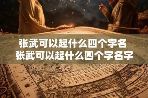 张武可以起什么四个字名 张武可以起什么四个字名字呢