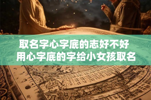 取名字心字底的志好不好 用心字底的字给小女孩取名