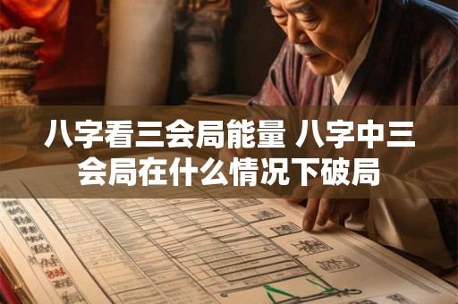 八字看三会局能量 八字中三会局在什么情况下破局