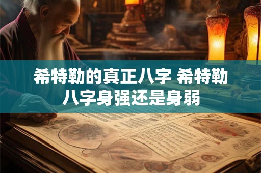希特勒的真正八字 希特勒八字身强还是身弱