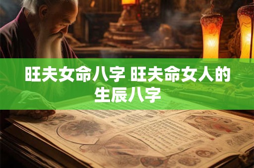 旺夫女命八字 旺夫命女人的生辰八字