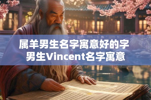 属羊男生名字寓意好的字 男生Vincent名字寓意