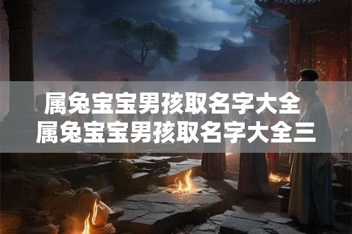 属兔宝宝男孩取名字大全 属兔宝宝男孩取名字大全三个字