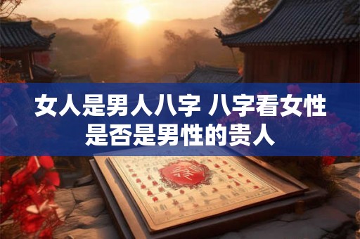 女人是男人八字 八字看女性是否是男性的贵人