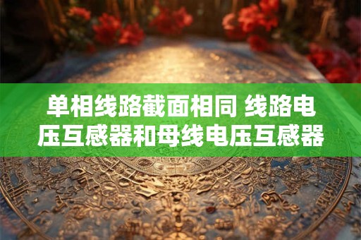 单相线路截面相同 线路电压互感器和母线电压互感器